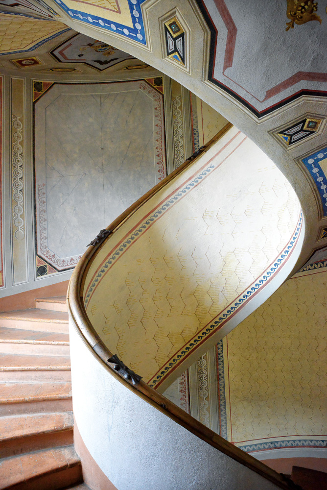 La scala a chiocciola di Palazzo Contrari Boncompagni_Ph Valter Baldini